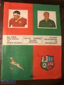 1974 S Africa v British & I Lions Rugby Programme: 2nd Test match programme from game played at