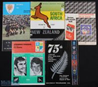 1960s/70s S Hemisphere Big Match Rugby Programmes (5): 1965 NZ v S Africa 4th Test at Auckland; 1967