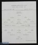 1968/69 Lincoln City v Grimsby Town (Lincs. Snr. Cup s/f 2nd replay) programme 31 March 1969 at