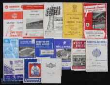 Collection of Grimsby Town 1965/66 Div 3 away match programmes to include Reading, Southend Utd,