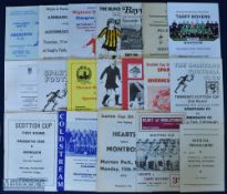 Selection of Scottish Cup match programmes to include 1959/60 Berwick Rangers v Rangers, 1960/61