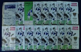 Oldham Athletic home match programme selection to include 1952/53 Birmingham City (FAC), 1962/63