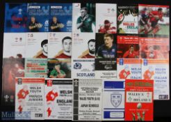 Welsh Jnr, Youth, Under-20 & 'A' Rugby Programmes (28): Wales 'A' v Ireland 1999 & v Italy 2000 (w/