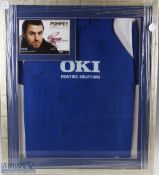 2006 Portsmouth Replica Team Signed Shirt Display signed in marker to front, with a Pompey signed