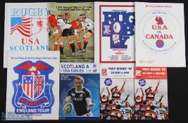 Scarce Super USA Rugby Programme Selection (8): Terrific chance, all in one lot: the US Eagles' 1977