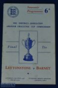 1948 FA Amateur Cup final Leytonstone v Barnet 17 April 1948 at Stamford Bridge; part spine split to