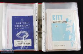 1967/1968 Manchester United programme collection homes complete season (21) + FAC (1) + Italian