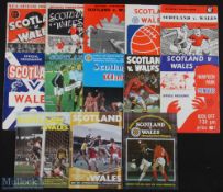 Selection of Scotland v Wales international match programmes 1951, 1955, 1957, 1961, 1963, 1965,