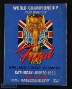 1966 World Cup final England v West Germany match programme, original issue, has slight crease,