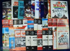 Rugby League Big Match esp Wigan and GB Interest Selection (90+): Wigan & some Widnes homes 1970s-