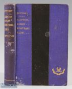 Rare 1909 Clifton RFC Rugby History Volume: Well-known & much-coveted, limited edition blue-and-