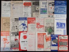 1957/58 Grimsby Town Div. 2 away league programmes collection complete season plus away at Sheffield