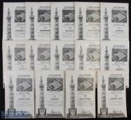 Collection of Grimsby Town (Lawrie McMenemy era) Div. 4 championship 1971/72 home match programmes