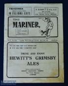 Pre-war 1937/1938 Grimsby Town v Sunderland Div. 1 match programme 29 March 1938; also reserves v