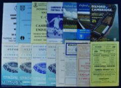 Collection of University representative football programmes to include Oxford v Cambridge 1966,