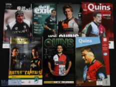 London Rugby Programme Miscellany (7): To inc Harlequins v L Irish Mar 2002 & Dec 2010, v Munster (H