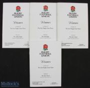 Irish Rugby at England Dinner Menus (4): Near mint issues from 2006, 2008 & 2010 (2). Good lot