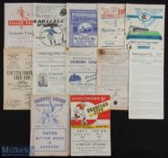 Collection of Grimsby Town (Bill Shankly manager era) Div. 3 (N) away match programmes 1951/52 to