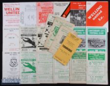 Non-league selectin of Canterbury City FC home programmes 1949/50 Doug Wright's XI (benefit), 1951/