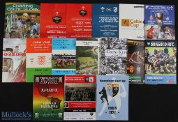 Welsh Interest etc Club & Regional Rugby Items (16): WRU Cup Finals 1999 & 2000; Celtic Cup Final