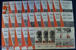 Collection of Doncaster Rovers home match programmes 1954/55 Aston Villa (FAC) (poor) 1955/56