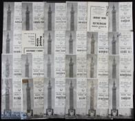 Collection of Grimsby Town 1963/64 (Graham Taylor playing era), Div. 2 home match programmes to