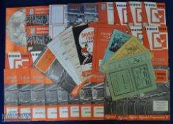 Collection of Swindon Town home match programmes 1946/47 Cambridge Town (FAC) (ph), 1947/48 Luton