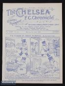 Pre-War 1928/1929 Chelsea v Grimsby Town Div. 2 match programme 1 April 1929; ex.b.v., tiny, neat
