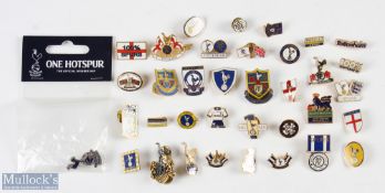Collection of Tottenham Hotspur enamel pin badges including 
