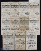 Collection of Grimsby Town Div. 3 (N) home match programmes 1951/52 to include Accrington Stanley,