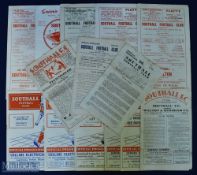 Non-league Southall FC home match programmes to include 1946/47 Barnet (p.h.), 1947/48 Sutton Utd,