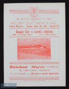 1958-59 Bangor City v Lovells Athletic, Welsh cup semi-final at Wrexham 1959