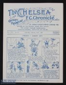 Pre-war 1921/1922 Chelsea v Cardiff City Div. 1 match programme 25 February 1922; very good (not ex.