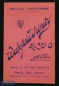 1933 Semi-Final Challenge Cup Programme: At Wakefield, lovely issue for the semi between