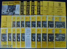 Collection of Watford home match programmes 1953/54 All Star XI (benefit), Hajduk (friendly), FC