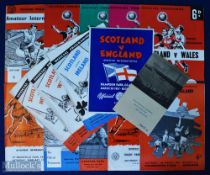 Collection of Scotland international amateur match programmes to include 1957 England, 1958 Ireland,