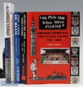 4 Football Books, to include the centenary history of Southend United by Peter Miles & Dave goody