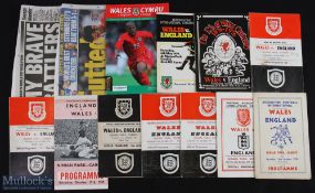Selection of Wales v England international match programmes 1955, 1955 Souvenir-Victor, 1957 x 2,