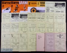 Non-league selection of Barnet FC home match programmes 1948 Diamond Jubilee handbook (34 pages),