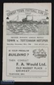 1948/49 Grimsby Town v Tottenham Hotspur Div. 2 match programme 20 November 1948; has creases, o/all