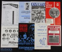 FAYC 1962/63 West Ham Utd v Liverpool (final 2nd leg), 1966/67 Birmingham City v Southampton (s/f