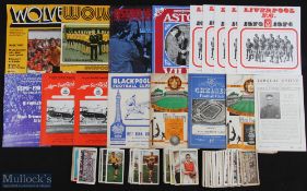 Selection of football programmes 1948/49 Torquay Utd v Swindon Town, 1949/50 Wolves v WBA, 1952/53