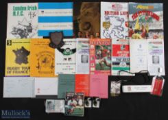 Rugby Miscellany (25+): Australia v British Lions 1st & 3rd test progs 1989; Ieuan Evans Testimonial