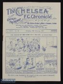 Pre-war 1931/1932 Chelsea v Grimsby Town Div. 1 match programme 20 February 1932; rusty staple o/
