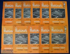 Collection of Grimsby Town (Bill Shankly era) Div. 3 (N) home match programmes 1953/54 to include