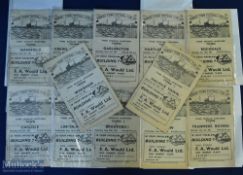 Collection of Grimsby Town (Bill Shankly manager era) Div. 3 (N) match programmes 1951/52 to include