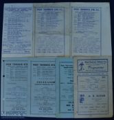 Non-league programme selection West Thurrock Athletic homes 1947/48 Crittall Athletic (FAAC), 1950/