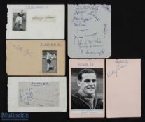 Collection of 1948/49 Scottish player autographs to include Airdrie team (autograph album page):