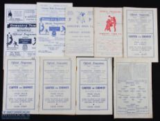 Selection of Oswestry Town home match programmes 1947/48 Walsall Wood/St Martins double issue