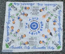 1949 FA Cup Leicester City Football Silk Scarf printed by versicolour in Leicester, size 32